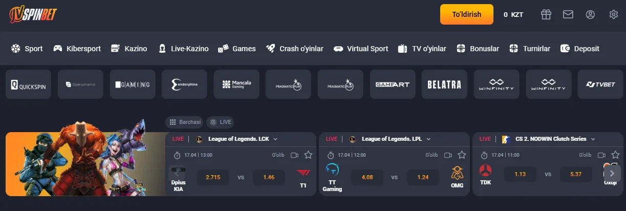 JVSpinBet-da mas'uliyatli o'yin siyosati