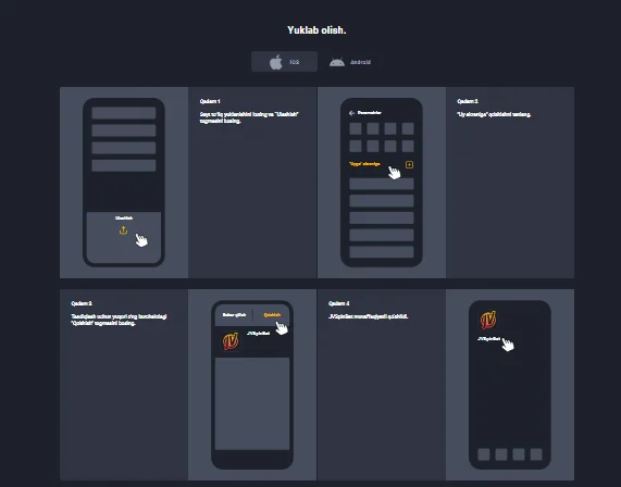 iOS uchun brauzer o'yinlari JVSpinBet